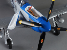 Warbird P-51D Mustang bleu PNP 750mm Derbee